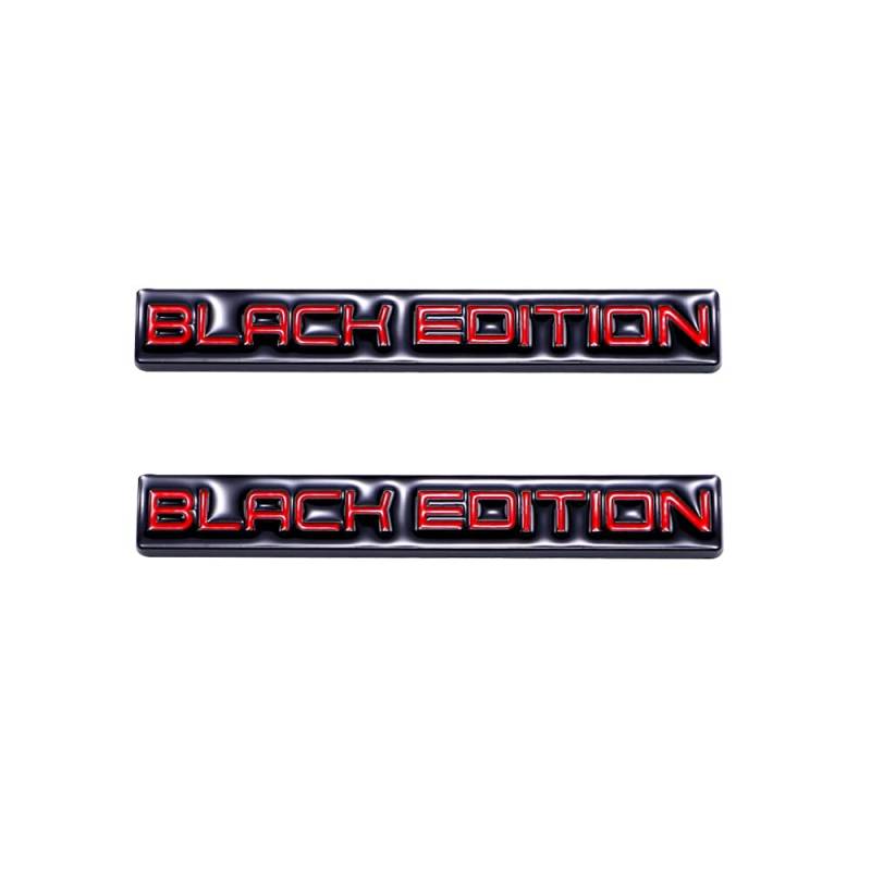 SGW Black Edition 3D Metall Limited Edition Emblem Auto Panel Karosserie Selbstklebend Emblem Aufkleber Fahrzeug Auto Tuning Emblem (Schwarz) von SGW