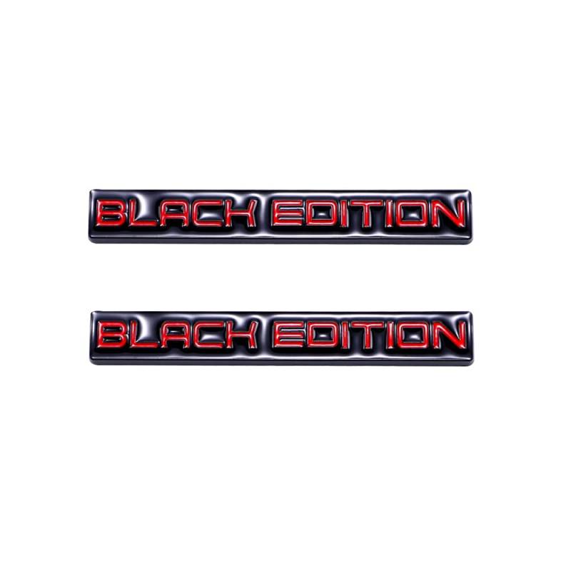 Black Edition Emblem 3D Metall Limited Edition Badge Auto Panel Karosserie Selbstklebend Emblem Aufkleber Fahrzeug Auto Tuning Emblem (Schwarz) von SGW