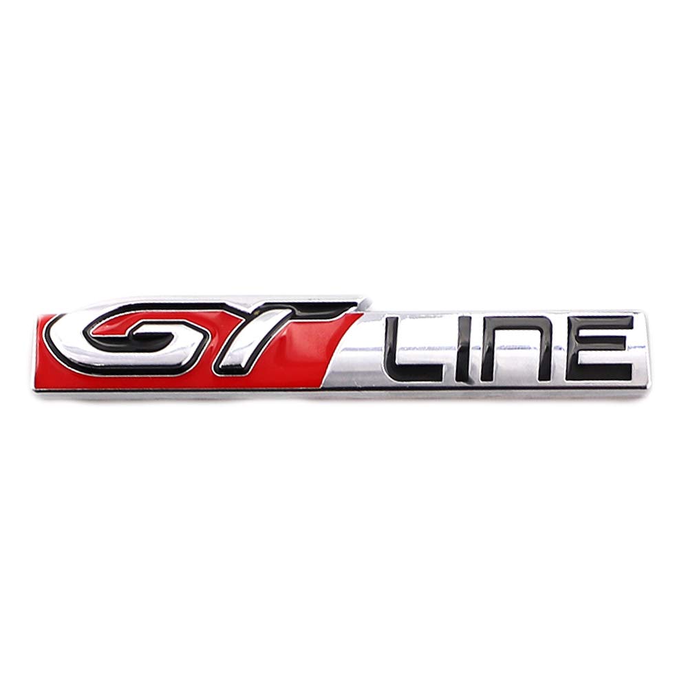 GT Line Emblem 2017 2018 2019 Autozubehör für 3008 5008 GT Line Car Logo Badge Deko (Silber) von SGW