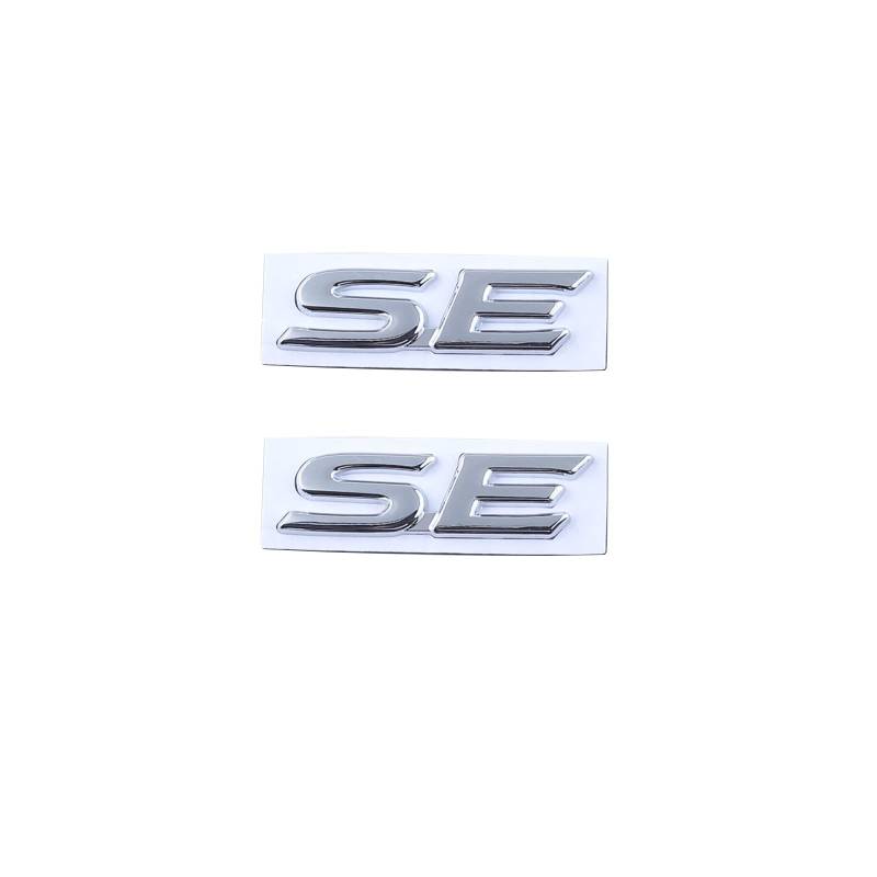 SE Emblem Auto Badge 3D Badge Namensschild Aufkleber Aufkleber Ersatz Geeignet für alle Modelle (Silber) von SGW