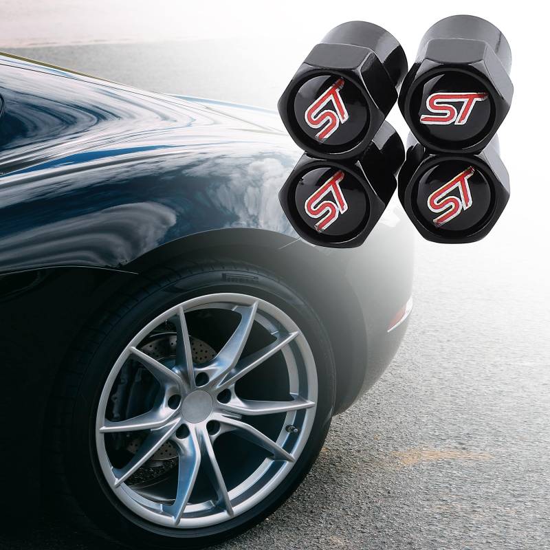 4 Stück ST Ventilkappen Auto Reifenventil für Autoreifen von SGW
