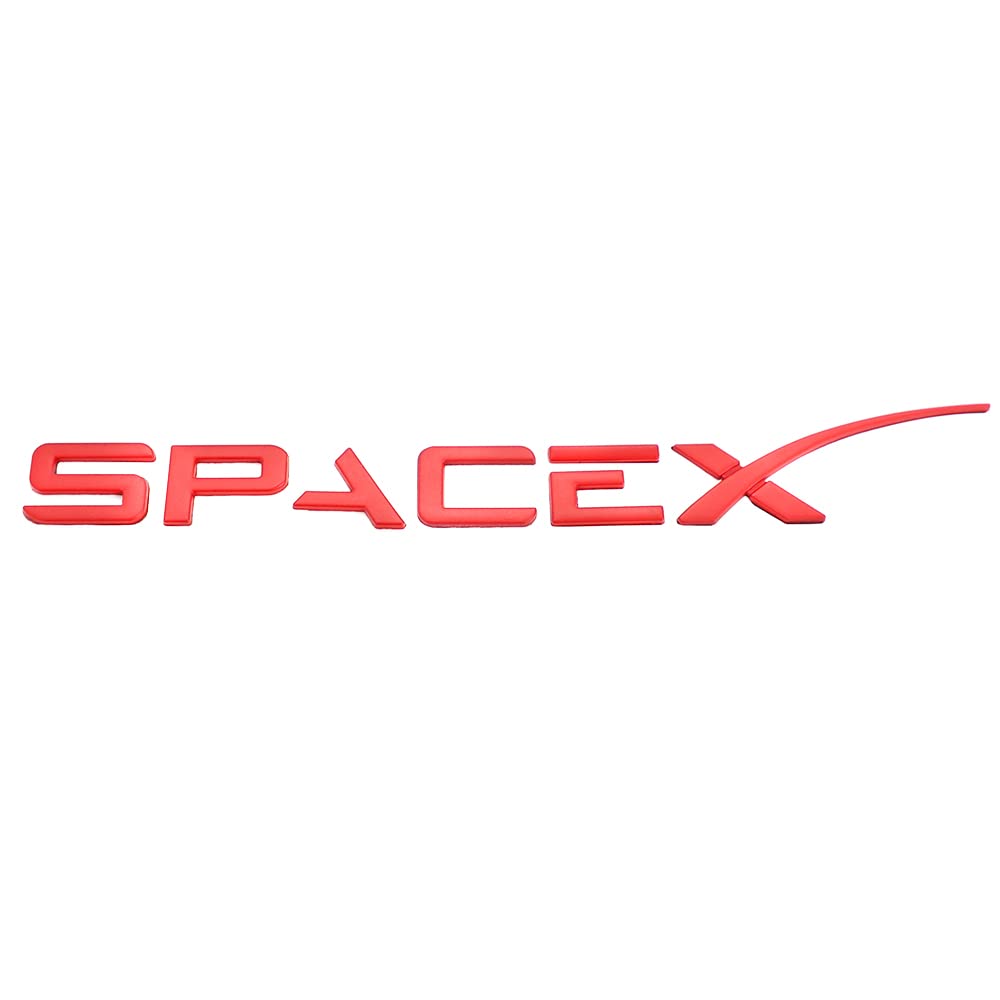 Spacex Emblem Aufkleber Logo Paste ist anwendbar für alle Fahrzeuge mit Kleister (rot) von SGW