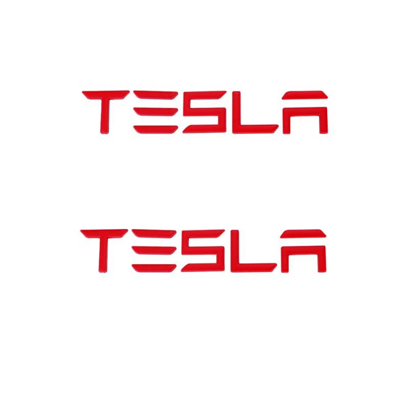 Tesla-Emblem-Aufkleber, 3D-Metall-Logo-Aufkleber für Tesla-Modell 3/X-Modell S/Y-Kofferraum-Buchstaben Emblem Abzeichen Styling-Aufkleber Zubehör von SGW