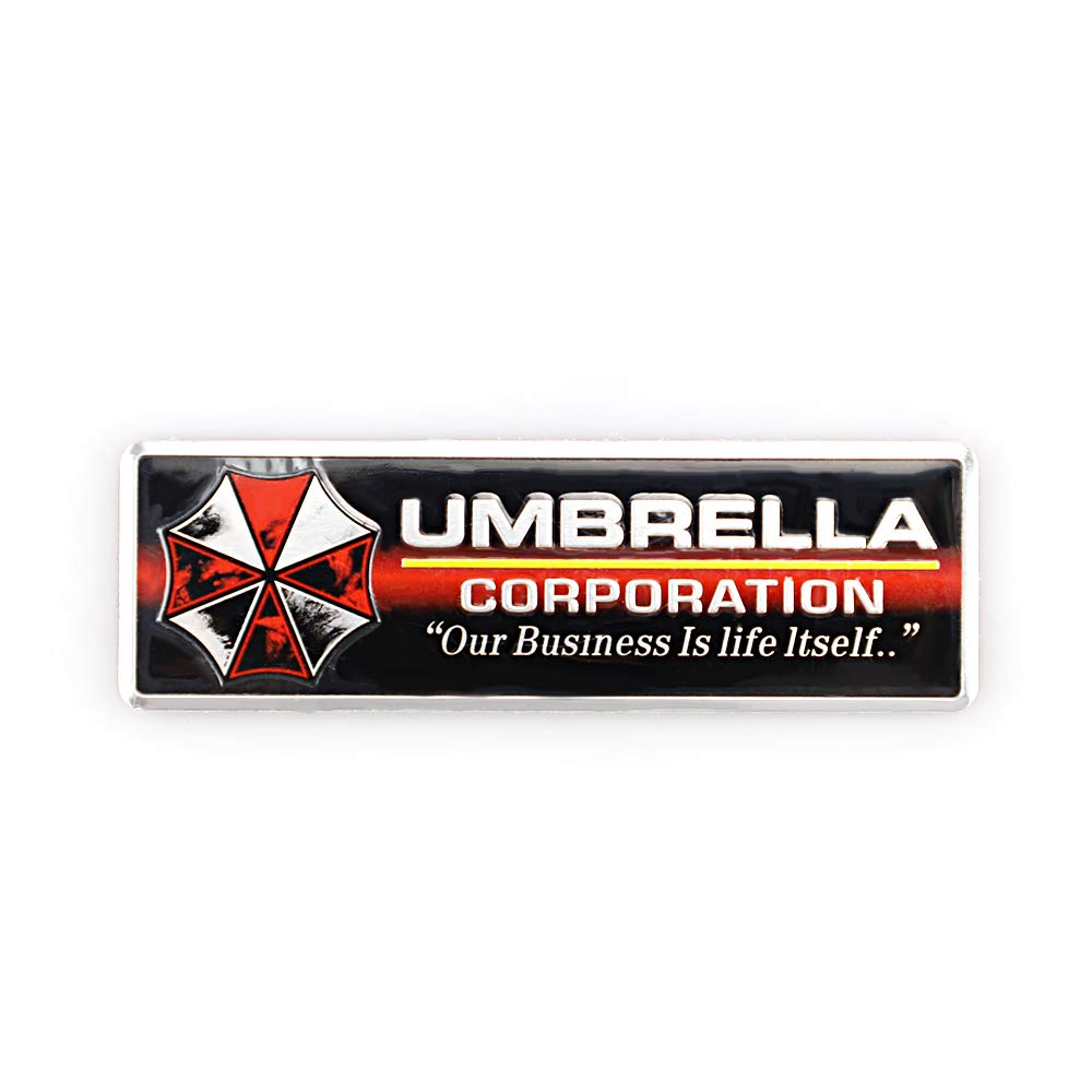 Umbrella Corporation Emblem Aufkleber Dekorative Auto Karosserie Aufkleber Regenschirm Corporation Auto Reflektierende Aufkleber für Auto LKW Wand Laptop (Schwarz) von SGW