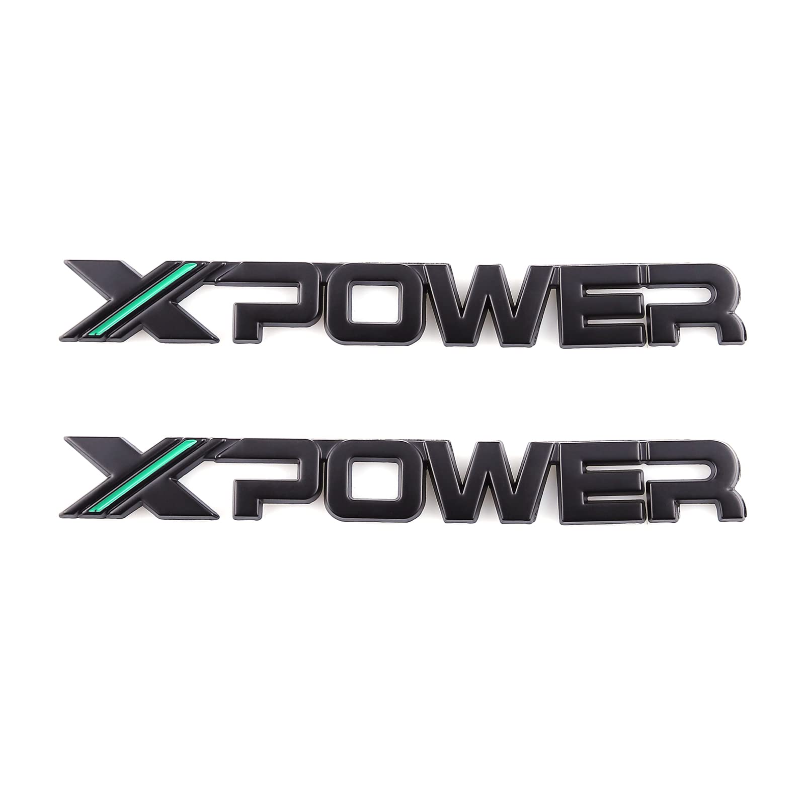 X-Power Autoaufkleber mit Logo-Schriftzug, Schwarz / Grün, 2 Stück X-Power Autoaufkleber mit Logo-Schriftzug, Schwarz / Grün, 2 Stück von SGW