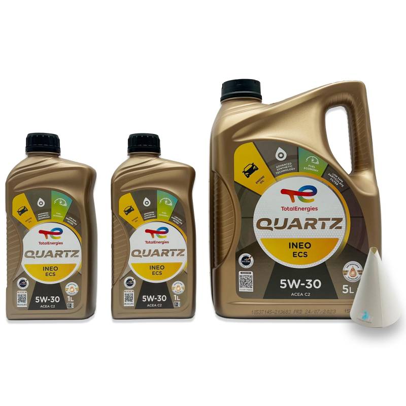 7 L Total Quartz Ineo ECS 5W-30 | passend für | PSA B71 2290 | 7 Liter | Motoröl | Motorenöl | mit Trichter | weitere Empfehlungen siehe Artikelbeschreibung von SGplusMH