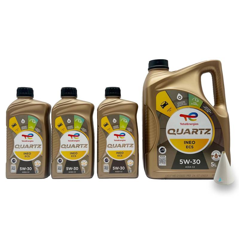 8 L Total Quartz Ineo ECS 5W-30 | passend für | PSA B71 2290 | 8 Liter | Motoröl | Motorenöl | mit Trichter | Empfehlungen siehe Artikelbeschreibung von SGplusMH