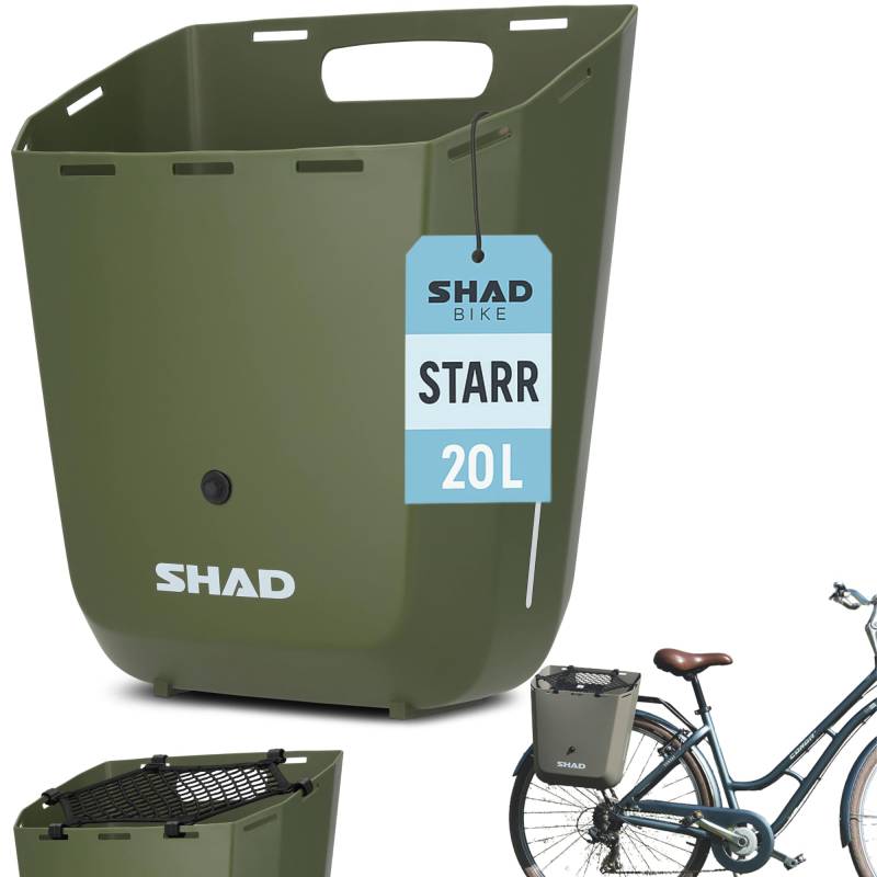 SHAD Bikes - Fahrrad Seitentasche 20L Fixed Mount mit Fester KLICKfix Befestigung – Schlagfeste Gepäckträgertasche – fahrradtaschen für gepäckträger für den Alltag von SHAD