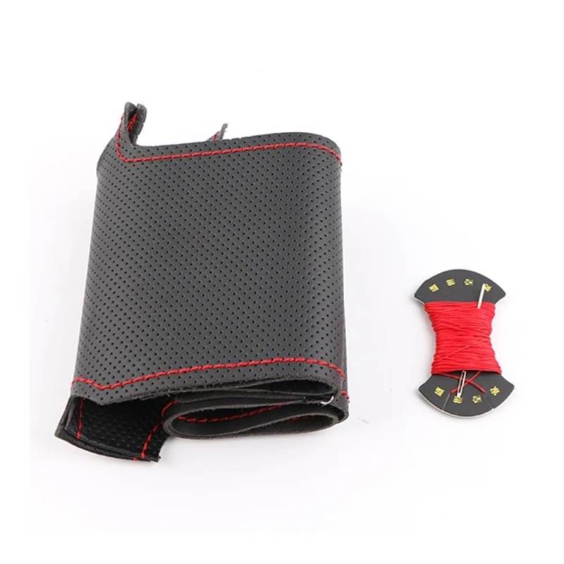 Lenkradbezug Für Peugeot 207 Für Expert Für Partner Schwarz PU Auto Lenkrad Abdeckung DIY Auto Lenkrad Fall von SHANSHAN