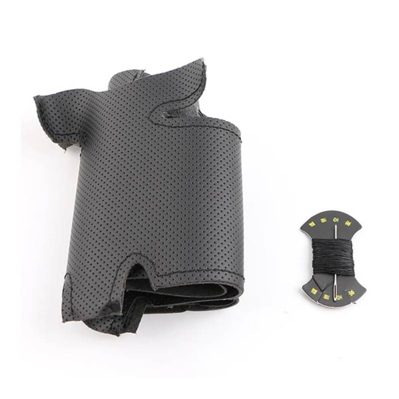 Lenkradbezug Für Peugeot 207 Für Expert Für Partner Schwarz PU Auto Lenkrad Abdeckung DIY Auto Lenkrad Fall von SHANSHAN