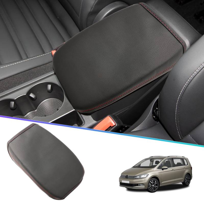 SHAOHAO Kompatibel mit VW T-ouran MK2 5T 2016-2024 2025 Mittelarmlehne Abdeckung Mittelkonsole Armlehnenbezug, Mittelarmlehnenabdeckung VW t-ouran zubehör von SHAOHAO