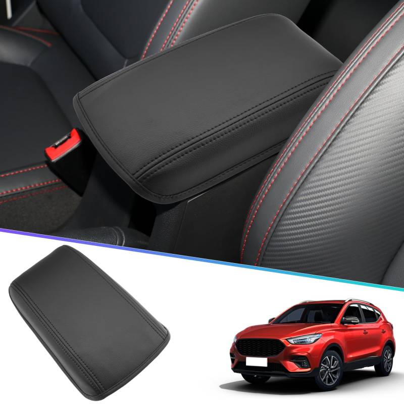SHAOHAO Mittelarmlehne Abdeckung Kompatibel mit MG ZS SUV 2022 2023 2024 2025 Mittelkonsole Armlehnenbezug Mittelarmlehnenabdeckung mg zs Luxury 2024 zubehör von SHAOHAO