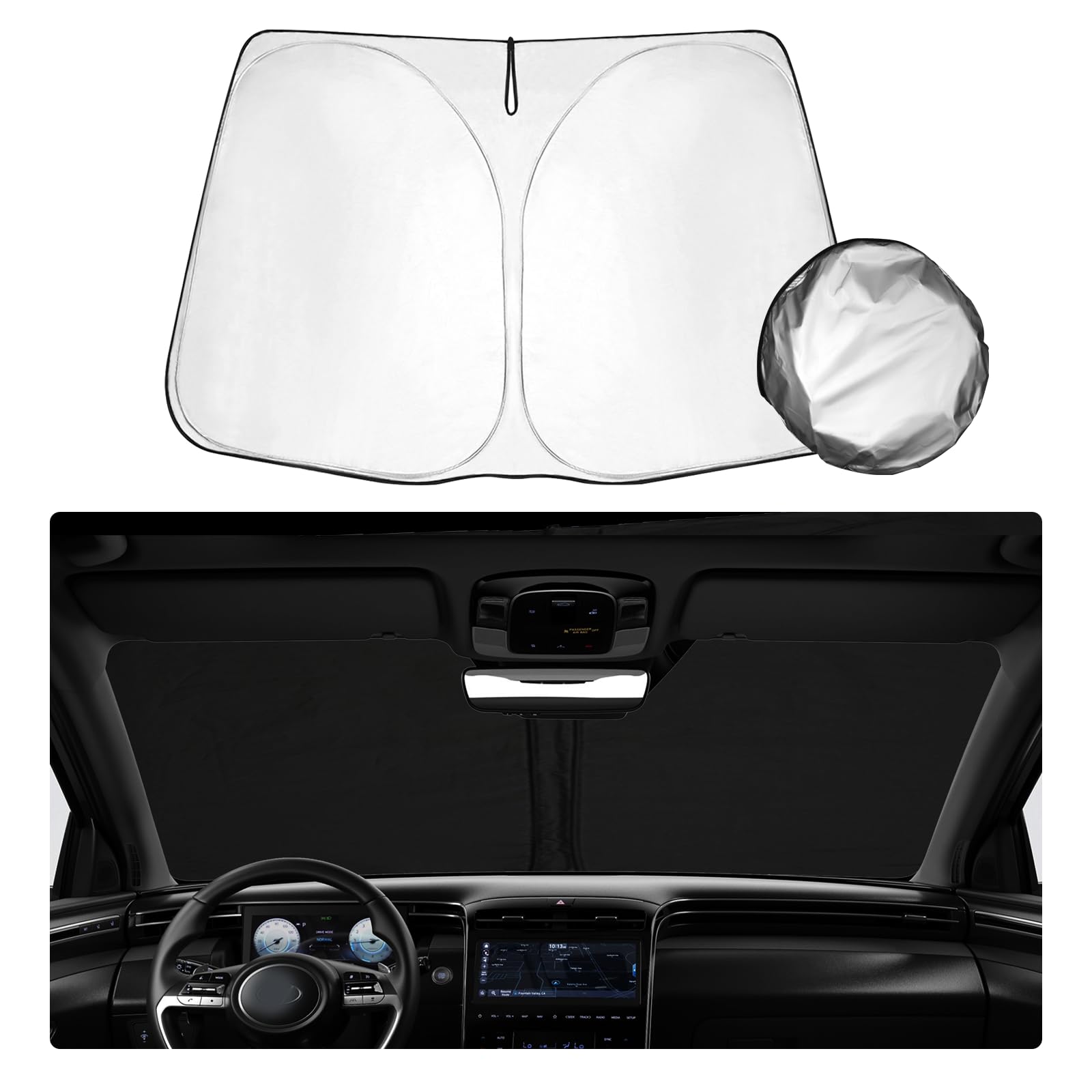 SHAOHAO Kompatibel mit Hyundai Tucson NX4 2022 2023 2024 2025 Sonnenblende Faltbare Sonnenblende UV- und Hitzeschutz Sonnenblende Windschutzscheibe Hyundai Tucson zubehör SHAOHAO Kompatibel mit Hyundai Tucson NX4 2022 2023 2024 2025 Sonnenblende Faltbare Sonnenblende UV- und Hitzeschutz Sonnenblende Windschutzscheibe Hyundai Tucson zubehör von SHAOHAO