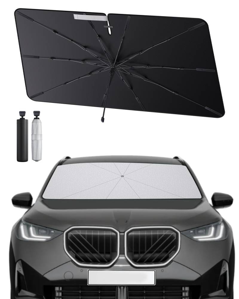 SHAOHAO kompatibel mit BMW X3 G01 2018-2024 BMW iX3 G08 Sonnenschirm Auto Auto Sonnenschutz Frontscheibe Faltbar UV-Schutz Sonnenschirm knitterfreier Stoff BMW G01 zubehör von SHAOHAO