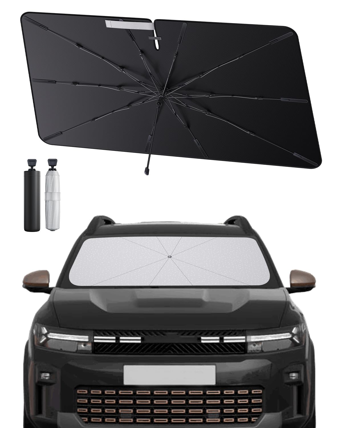 SHAOHAO kompatibel mit Dacia Bigster 2025 2026 Sonnenschirm Auto Auto Sonnenschutz Frontscheibe Faltbar UV-Schutz Sonnenschirm knitterfreier Stoff Dacia Bigster zubehör SHAOHAO kompatibel mit Dacia Bigster 2025 2026 Sonnenschirm Auto Auto Sonnenschutz Frontscheibe Faltbar UV-Schutz Sonnenschirm knitterfreier Stoff Dacia Bigster zubehör von SHAOHAO