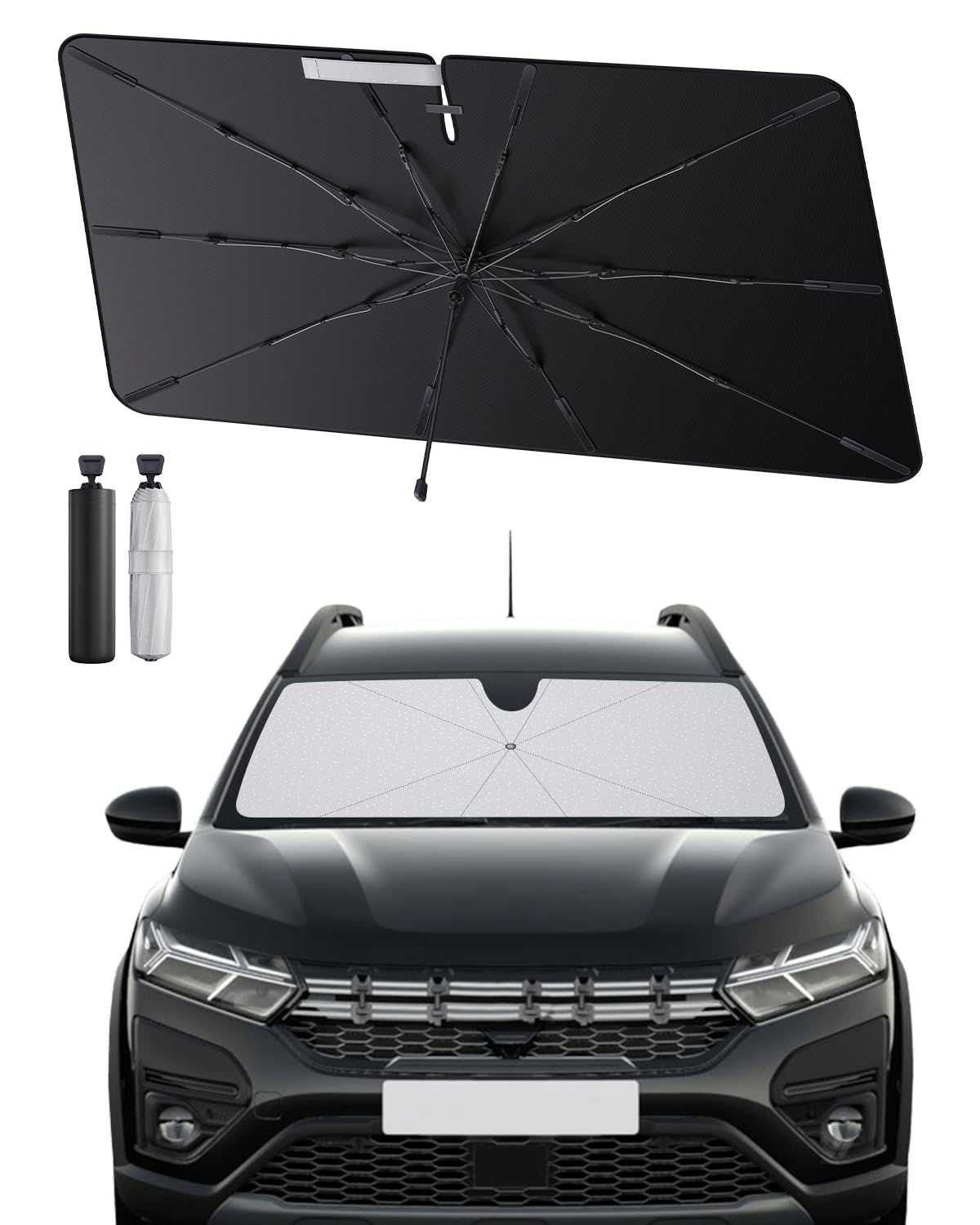 SHAOHAO kompatibel mit Dacia Jogger 2022-2025 Sonnenschirm Auto Auto Sonnenschutz Frontscheibe Faltbar UV-Schutz Sonnenschirm knitterfreier Stoff Dacia Jogger zubehör SHAOHAO kompatibel mit Dacia Jogger 2022-2025 Sonnenschirm Auto Auto Sonnenschutz Frontscheibe Faltbar UV-Schutz Sonnenschirm knitterfreier Stoff Dacia Jogger zubehör von SHAOHAO