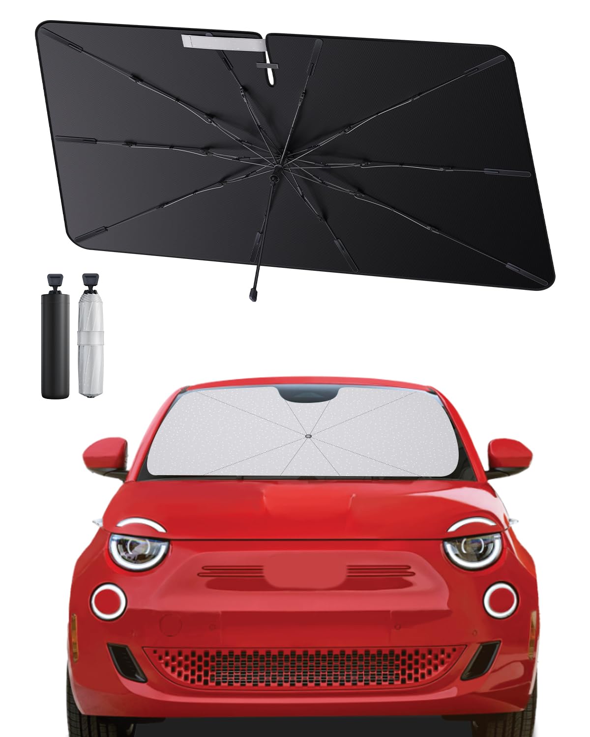 SHAOHAO kompatibel mit FIAT 500L 2018-2025 Sonnenschirm Auto Auto Sonnenschutz Frontscheibe Faltbar UV-Schutz Sonnenschirm knitterfreier Stoff FIAT 500L zubehör SHAOHAO kompatibel mit FIAT 500L 2018-2025 Sonnenschirm Auto Auto Sonnenschutz Frontscheibe Faltbar UV-Schutz Sonnenschirm knitterfreier Stoff FIAT 500L zubehör von SHAOHAO
