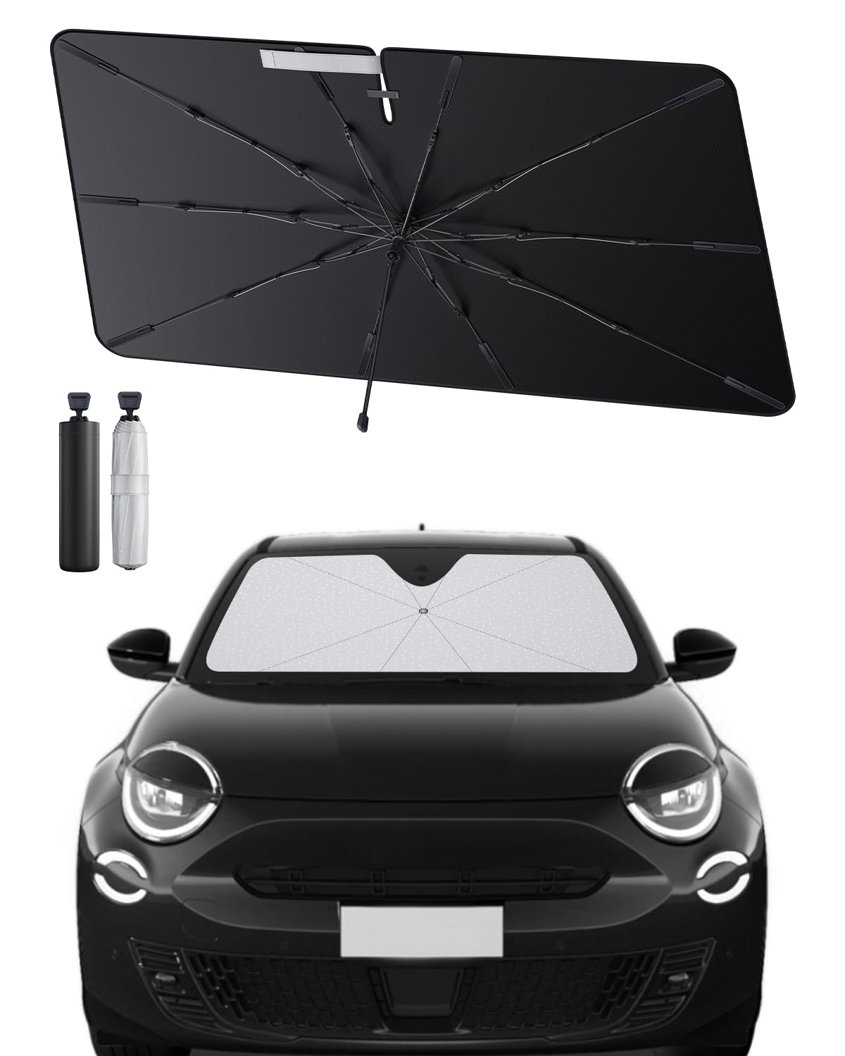 SHAOHAO kompatibel mit FIAT 600/600e 2023 2024 2025 Sonnenschirm Auto Auto Sonnenschutz Frontscheibe Faltbar UV-Schutz Sonnenschirm knitterfreier Stoff FIAT 600 zubehör SHAOHAO kompatibel mit FIAT 600/600e 2023 2024 2025 Sonnenschirm Auto Auto Sonnenschutz Frontscheibe Faltbar UV-Schutz Sonnenschirm knitterfreier Stoff FIAT 600 zubehör von SHAOHAO