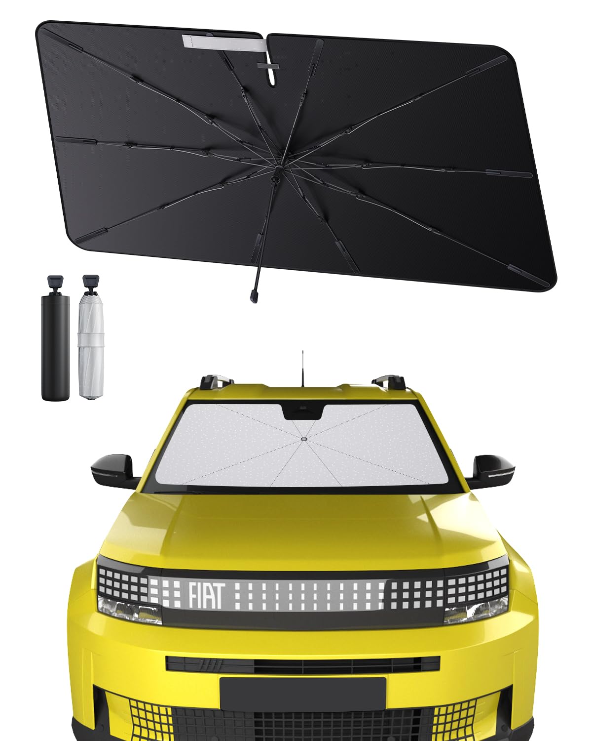 SHAOHAO kompatibel mit FIAT Panda 2011-2025 Sonnenschirm Auto Auto Sonnenschutz Frontscheibe Faltbar UV-Schutz Sonnenschirm knitterfreier Stoff FIAT Panda zubehör SHAOHAO kompatibel mit FIAT Panda 2011-2025 Sonnenschirm Auto Auto Sonnenschutz Frontscheibe Faltbar UV-Schutz Sonnenschirm knitterfreier Stoff FIAT Panda zubehör von SHAOHAO