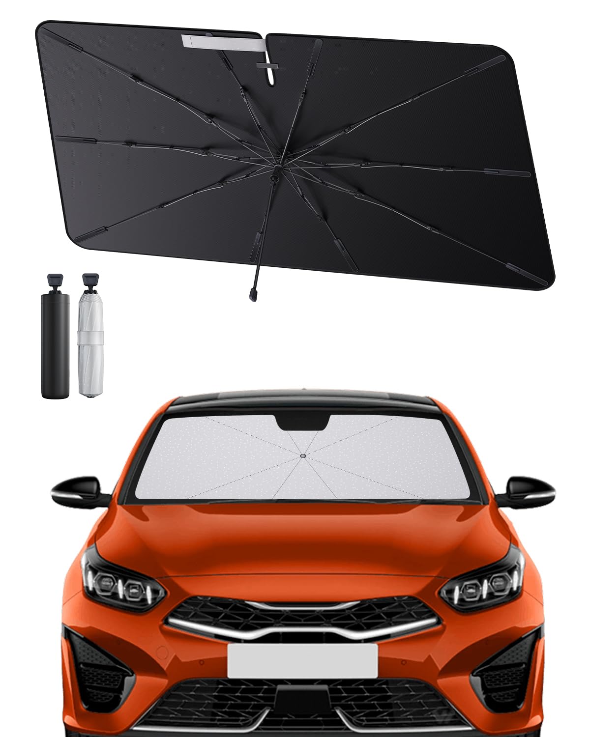 SHAOHAO kompatibel mit Kia ceed Kia Xceed 2019-2024 Sonnenschirm Auto Auto Sonnenschutz Frontscheibe Faltbar UV-Schutz Sonnenschirm knitterfreier Stoff Kia ceed zubehör SHAOHAO kompatibel mit Kia ceed Kia Xceed 2019-2024 Sonnenschirm Auto Auto Sonnenschutz Frontscheibe Faltbar UV-Schutz Sonnenschirm knitterfreier Stoff Kia ceed zubehör von SHAOHAO