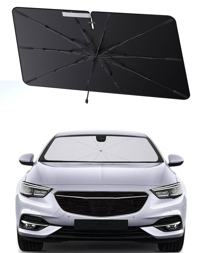 SHAOHAO kompatibel mit Insignia B 2024 2025 2026 Sonnenschirm Auto Auto Sonnenschutz Frontscheibe Faltbar UV-Schutz Sonnenschirm knitterfreier Stoff Insignia B zubehör von SHAOHAO