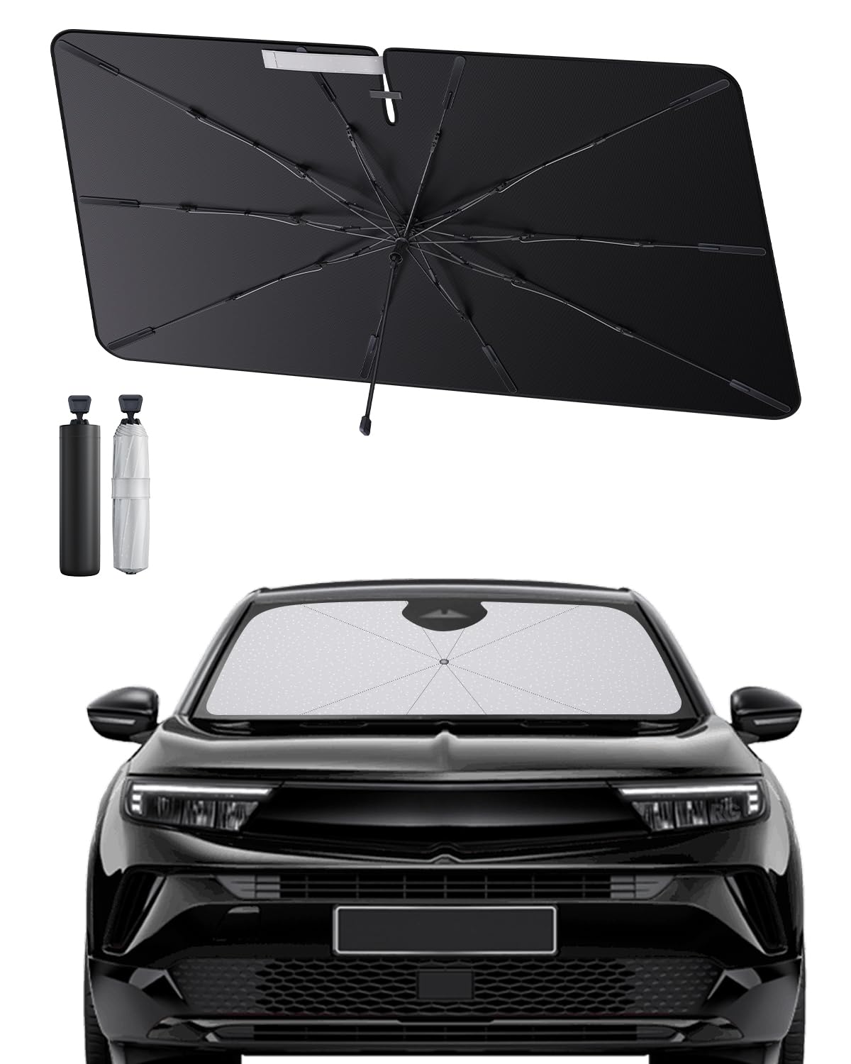 SHAOHAO kompatibel mit O-pel Mokka B/Mokka E 2021-2025 Sonnenschirm Auto Auto Sonnenschutz Frontscheibe Faltbar UV-Schutz Sonnenschirm knitterfreier Stoff O-pel Mokka zubehör SHAOHAO kompatibel mit O-pel Mokka B/Mokka E 2021-2025 Sonnenschirm Auto Auto Sonnenschutz Frontscheibe Faltbar UV-Schutz Sonnenschirm knitterfreier Stoff O-pel Mokka zubehör von SHAOHAO