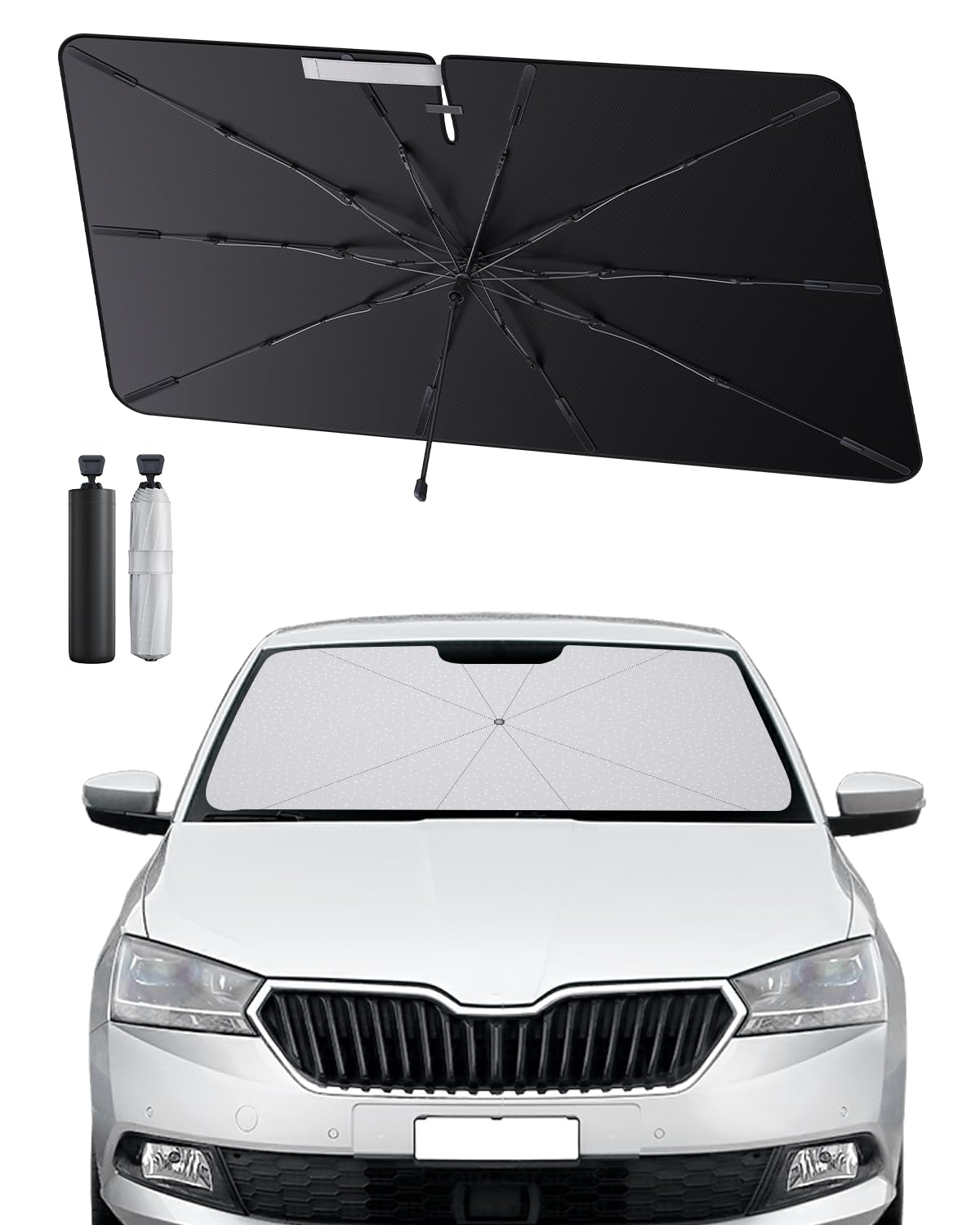 SHAOHAO kompatibel mit Skoda Fabia Mk4 2024 2025 Sonnenschirm Auto Auto Sonnenschutz Frontscheibe Faltbar UV-Schutz Sonnenschirm knitterfreier Stoff Skoda Fabia zubehör SHAOHAO kompatibel mit Skoda Fabia Mk4 2024 2025 Sonnenschirm Auto Auto Sonnenschutz Frontscheibe Faltbar UV-Schutz Sonnenschirm knitterfreier Stoff Skoda Fabia zubehör von SHAOHAO