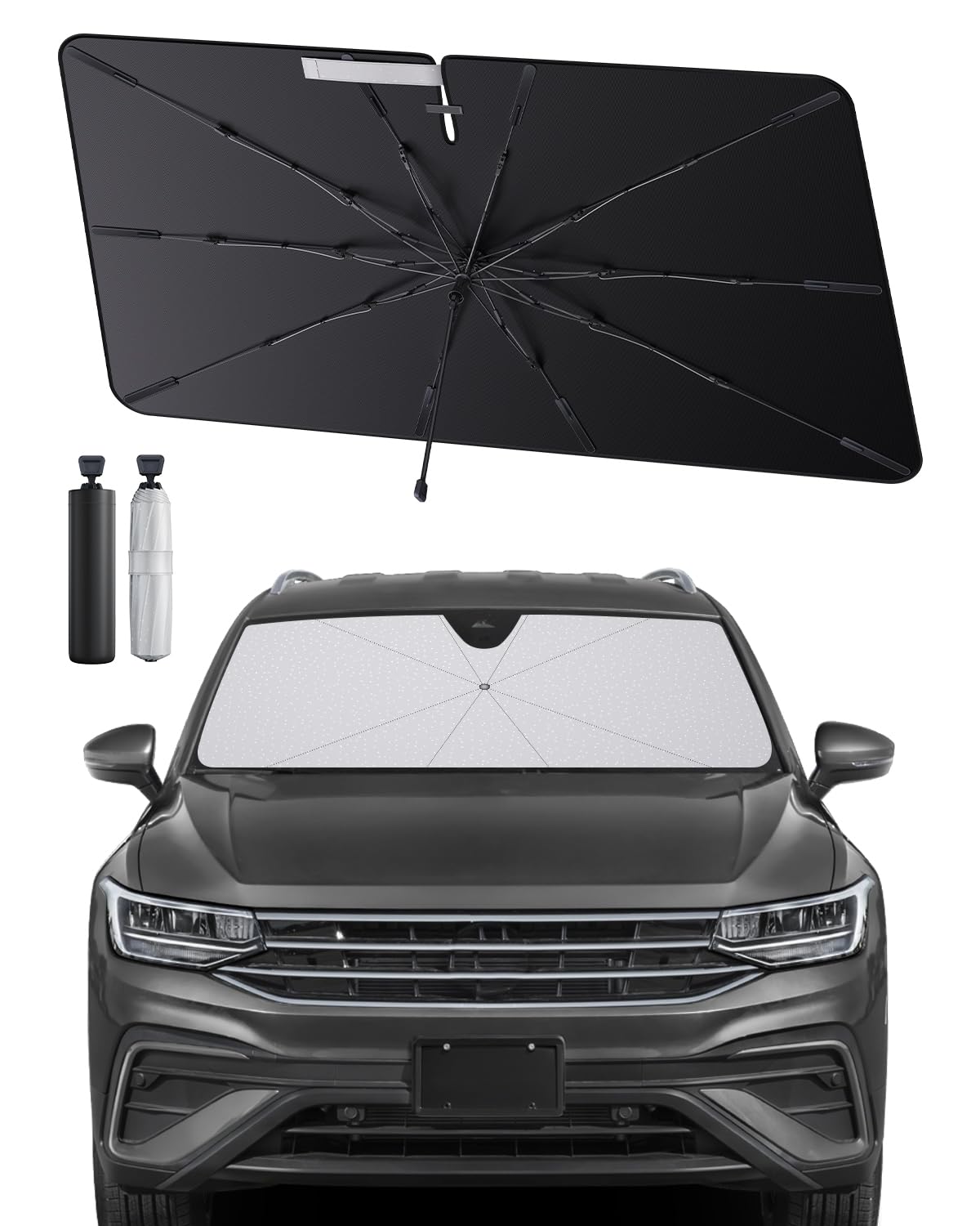 SHAOHAO kompatibel mit VW Tiguan 3 tiguan POR 2024 2025 Sonnenschirm Auto Auto Sonnenschutz Frontscheibe Faltbar UV-Schutz Sonnenschirm knitterfreier Stoff VW Tiguan 3 zubehör SHAOHAO kompatibel mit VW Tiguan 3 tiguan POR 2024 2025 Sonnenschirm Auto Auto Sonnenschutz Frontscheibe Faltbar UV-Schutz Sonnenschirm knitterfreier Stoff VW Tiguan 3 zubehör von SHAOHAO