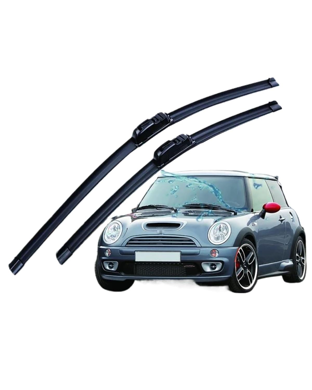 ScheibenwiScher Für Mini One Für Cooper Für R50 R53 2001-2006 Auto-Scheibenwischer U-Typ Weichgummi Rahmenlos Halterungslos 19"+18" Wischerblätter ScheibenwiScher Für Mini One Für Cooper Für R50 R53 2001-2006 Auto-Scheibenwischer U-Typ Weichgummi Rahmenlos Halterungslos 19"+18" Wischerblätter von SHAOXING