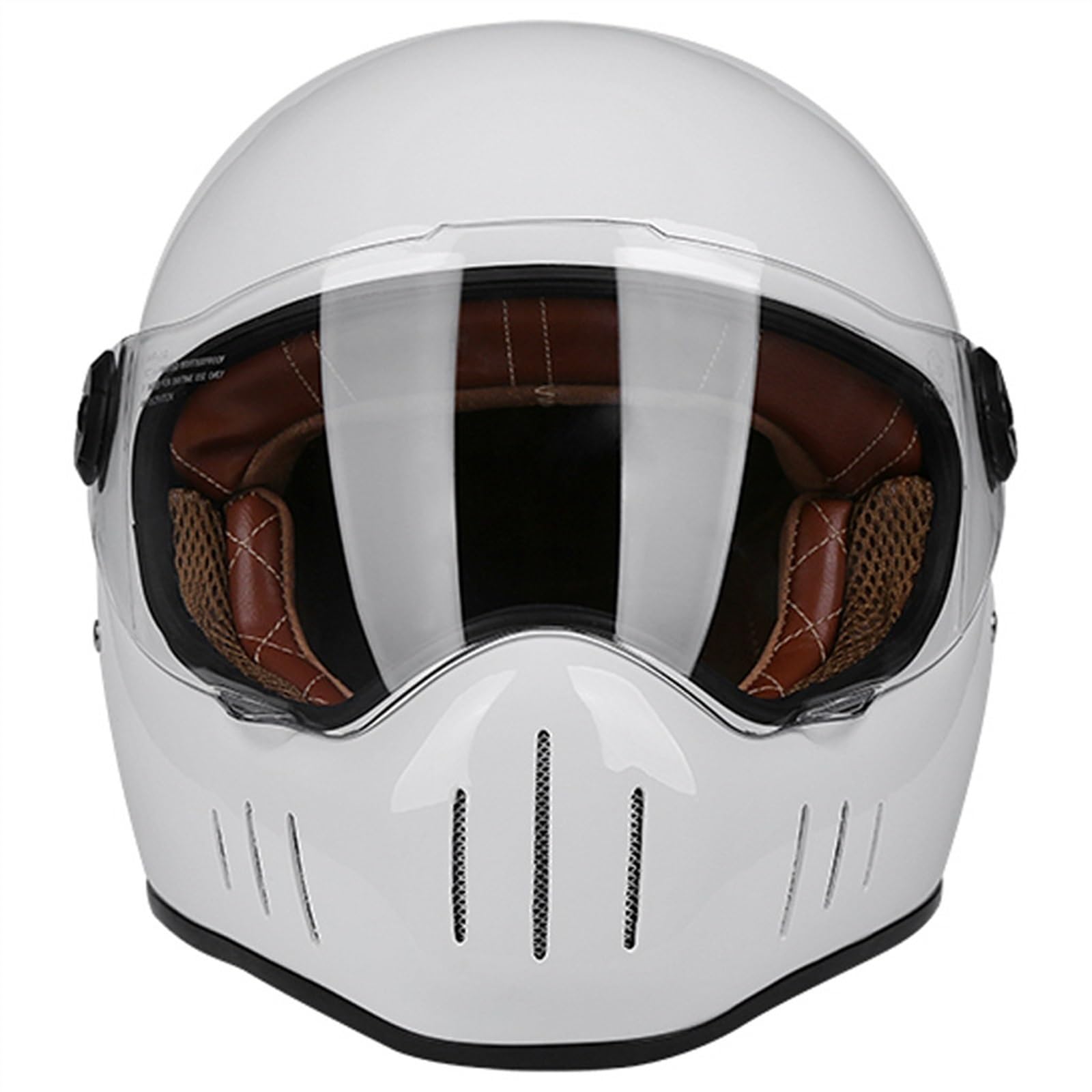 Retro Motorradhelm Integralhelme, Motorrad Klapphelme Herren Damen, ATV UTV Motorrad Offener Helm Mit Visier, Vintage Open Face Helme DOT/ECE-Zugelassen ( Color : D , Size : M=(57-58cm) ) von SHAPLE
