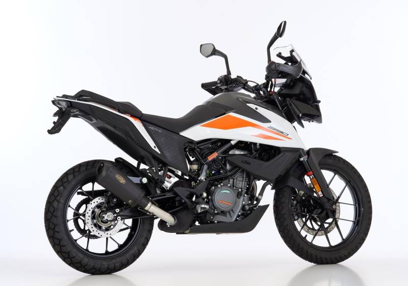 DSX-10 Slip on Ersatzdämpfer (1-1) Super Short kompatibel mit KTM 390 Adventure KTM IS Adventure 373 ccm Bj. 2020-2024 von SHARK PERFORMANCE