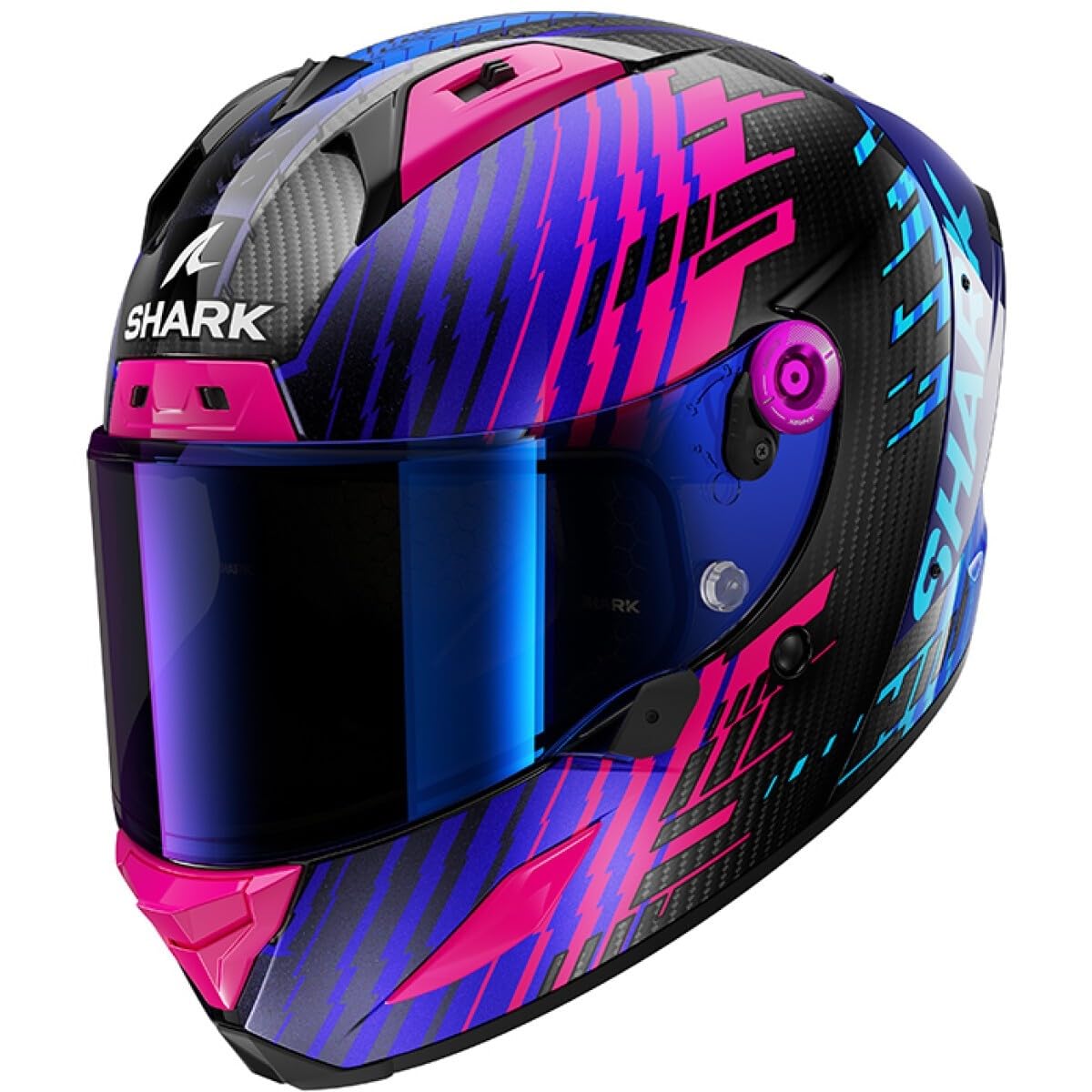 SHARK, Integraler Motorradhelm AERON EDGY Carbon Blue Chrome DBU, L SHARK, Integraler Motorradhelm AERON EDGY Carbon Blue Chrome DBU, L von SHARK