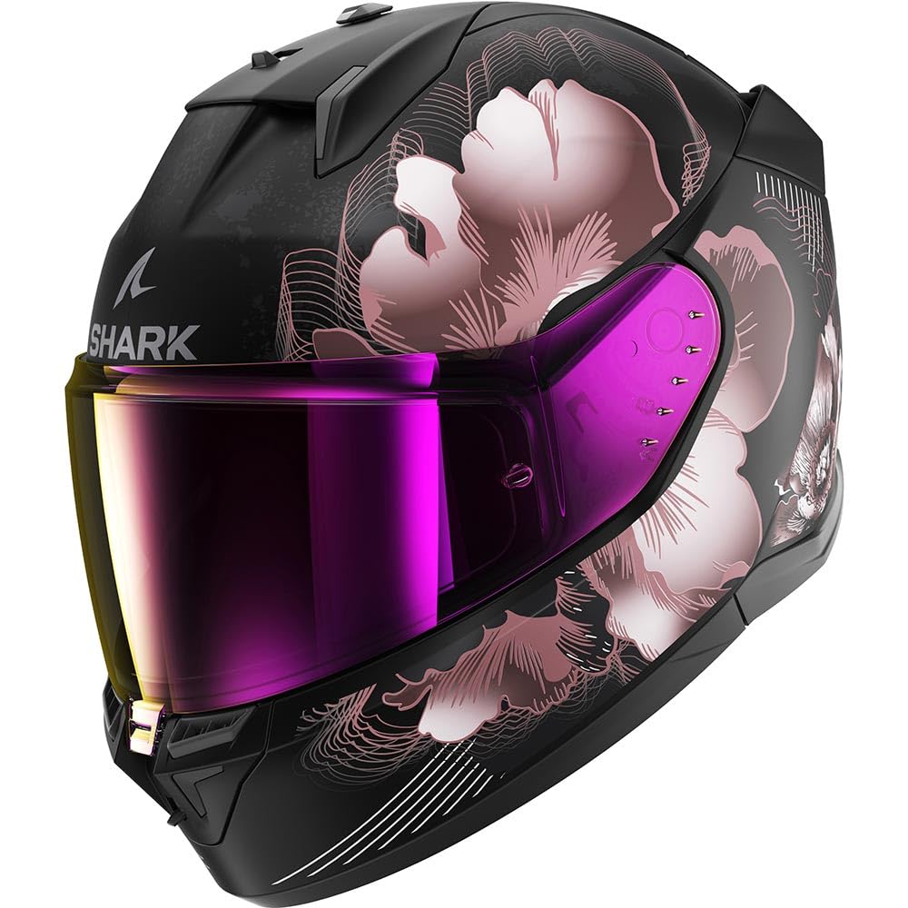 SHARK, Integraler Motorradhelm D-SWKAL 3 MAYFER Mat, Black violet gold KVQ, Größe XS SHARK, Integraler Motorradhelm D-SWKAL 3 MAYFER Mat, Black violet gold KVQ, Größe XS von SHARK