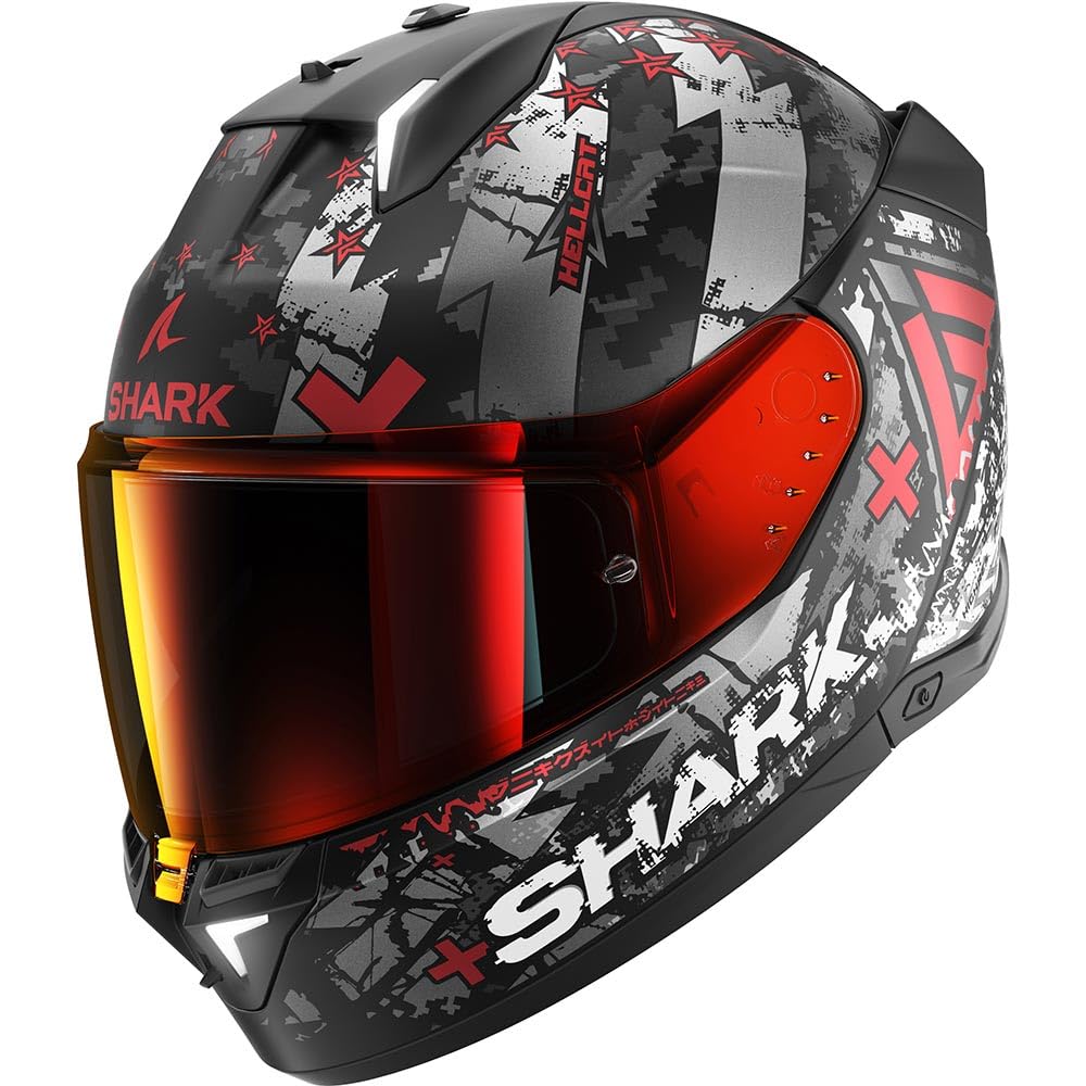 SHARK, Motorradhelm SKWAL i3 HELLCAT, KUR, XXL (+ getöntem Schirm) von SHARK