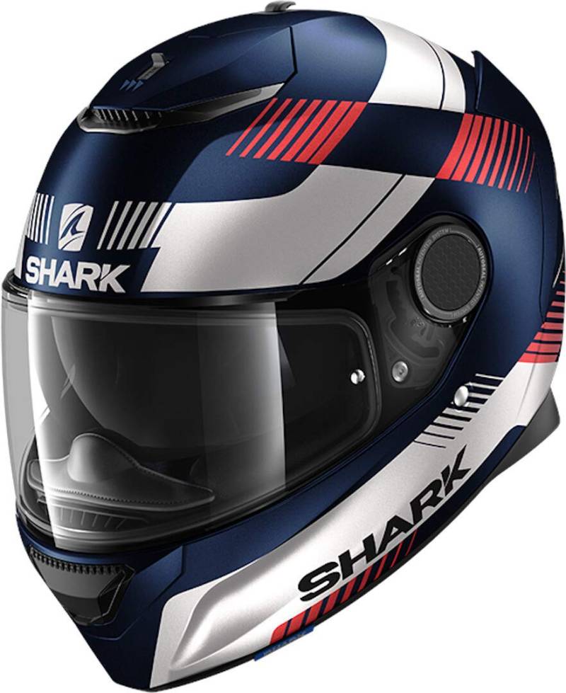 SHARK, Motorradhelm Spartan Strad Anthrazitgrau blau weiß rot, XL von SHARK