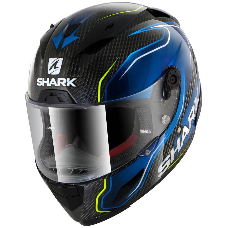 SHARK Herren 2646_26684 Motorradhelm Hark Race-R PRO Carb Guintoli, Noir/Bleu, XS von SHARK