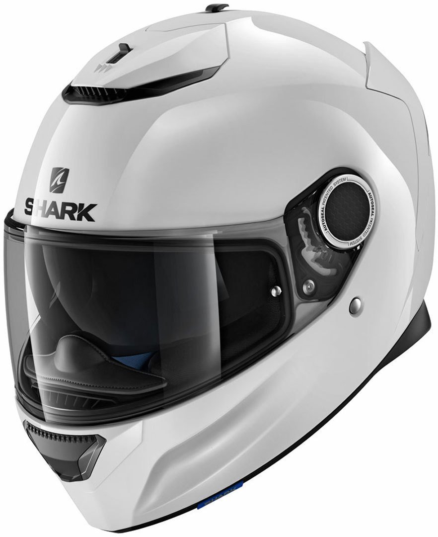 SHARK Motorradhelm Hark Spartan Blank, Weiß, Größe L von SHARK