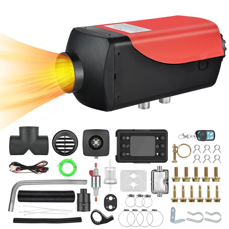 SHAVINGFUN Standheizung Diesel,5kw Diesel Standheizung,12V Standheizung Luftheizung mit LCD Schalter Diesel Lufterhitzer,Chnell heizende Dieselheizung für Auto RV Boote LKW Wohnmobil Bus von SHAVINGFUN