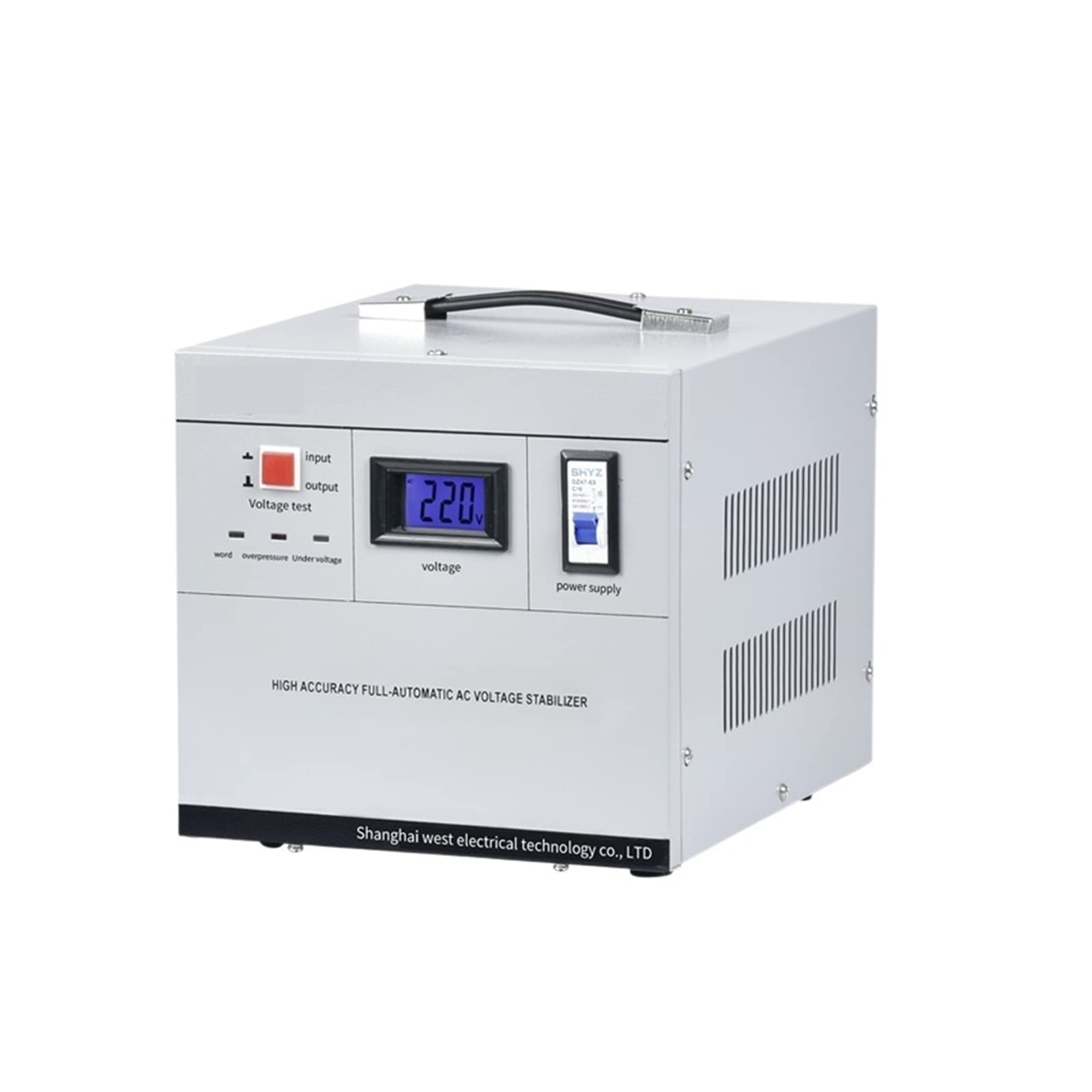 Leistungstransformatoren 3000W Haushaltseinphase LCD Servo Motor Control Intelligence Automatische Spannungsregler Stabilisator Stromstabilisator DC Energieversorgung von SHEHUALI