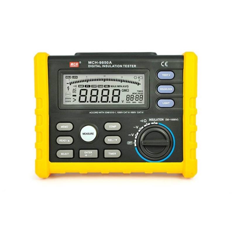 Variables Netzteil, 9850A Digitaler Isolationswiderstandstester Megaohmmeter Speicher Megaohm Widerstandsmesser Analog Digital Display von SHEHUALI