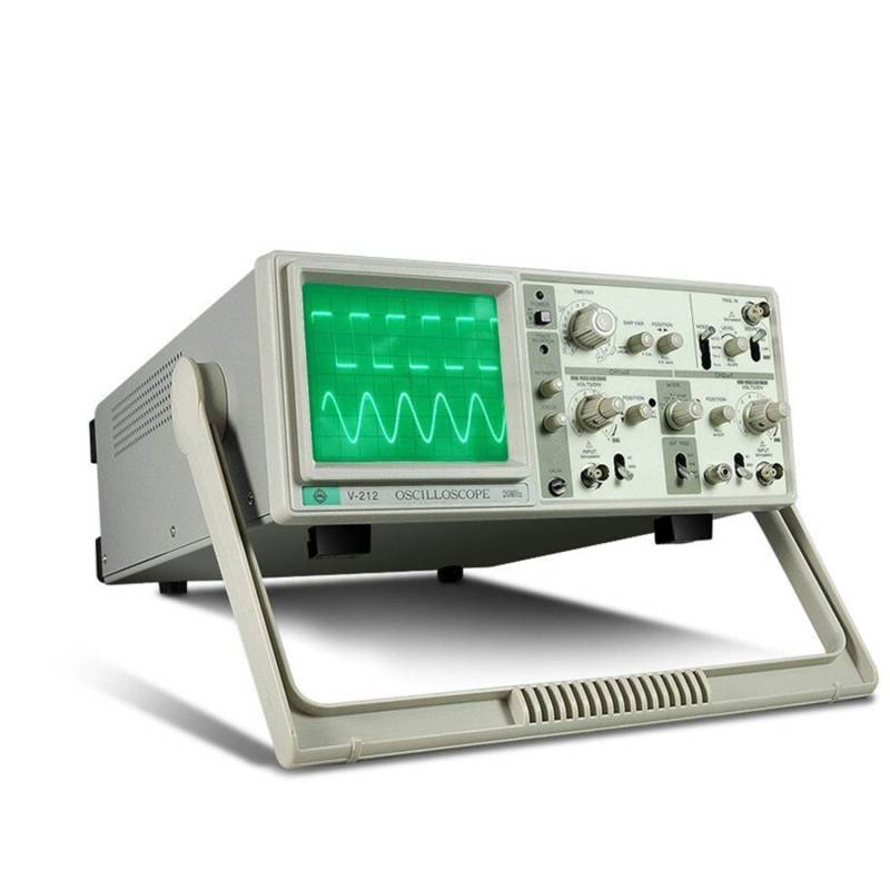 Variables Netzteil, Analoges Dual-Trace-Oszilloskop MCH V-212 mit 20 MHz und 6-Zoll-Dual-Screen-Kanälen von SHEHUALI