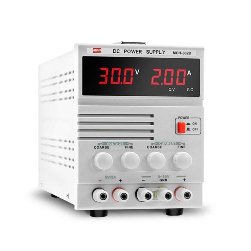 Variables Netzteil, Einstellbare Gleichstromversorgung 30 V 2A Notebook-Reparatur-Lineare Stromversorgung MCH-302B Digitalanzeige(110V) von SHEHUALI