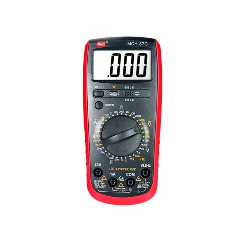 Variables Netzteil, MCH-87C Digitalmultimeter Elektriker Wartung Multimeter Handheld Universal Tisch Tragbarer Gürtel Anti-Burning von SHEHUALI