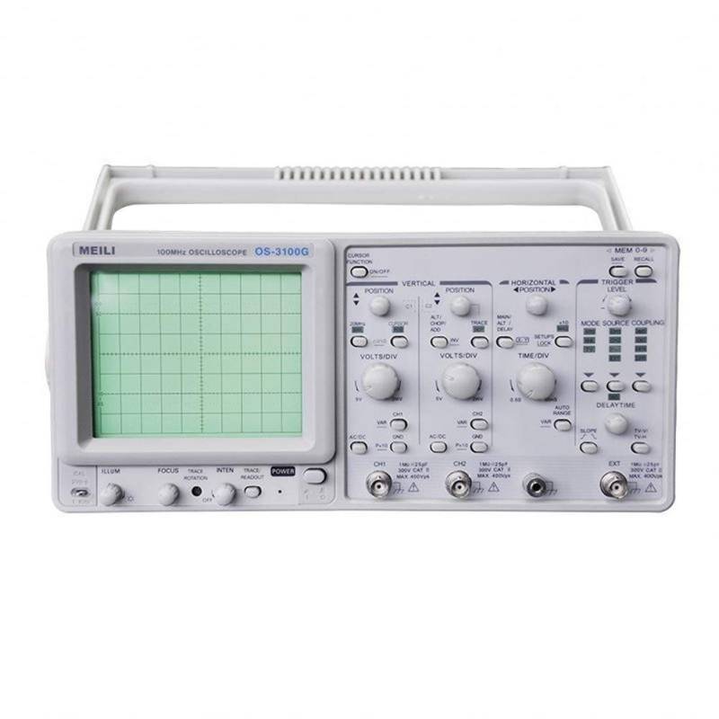 Variables Netzteil, OS-3100G 2-Kanal-100-MHz-Oszilloskop 23 Messfunktionen Analoges Oszilloskop(220V) von SHEHUALI
