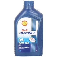 Motoröl SHELL Advance AX7 4T 10W40 1L von Shell