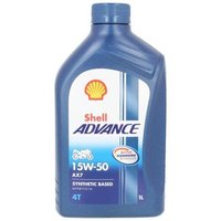 Motoröl SHELL Advance AX7 4T 15W50 1L von Shell