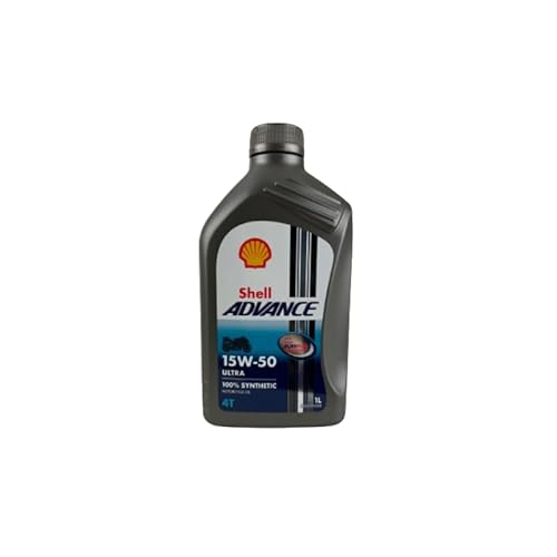 SHELL – Advance 4T 15 W50 Ultra Pure Plus Technology – Öl für Motor 100% Kunststoff – 1 Liter von Shell
