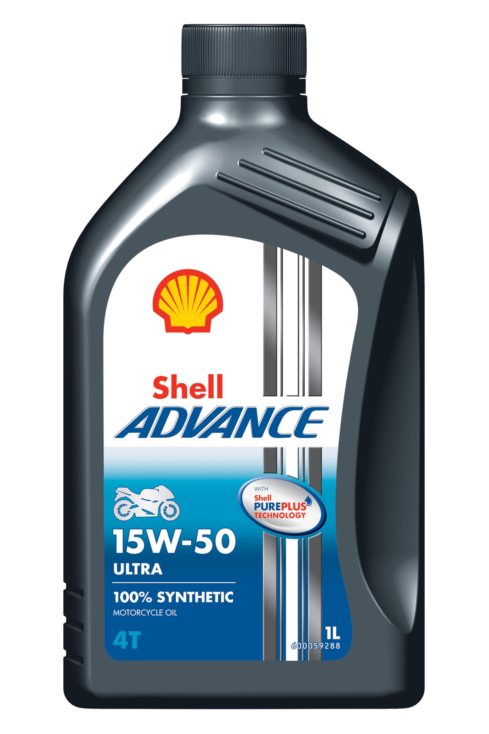 SHELL – Advance 4T 15 W50 Ultra Pure Plus Technology – Öl für Motor 100% Kunststoff – 1 Liter von Shell