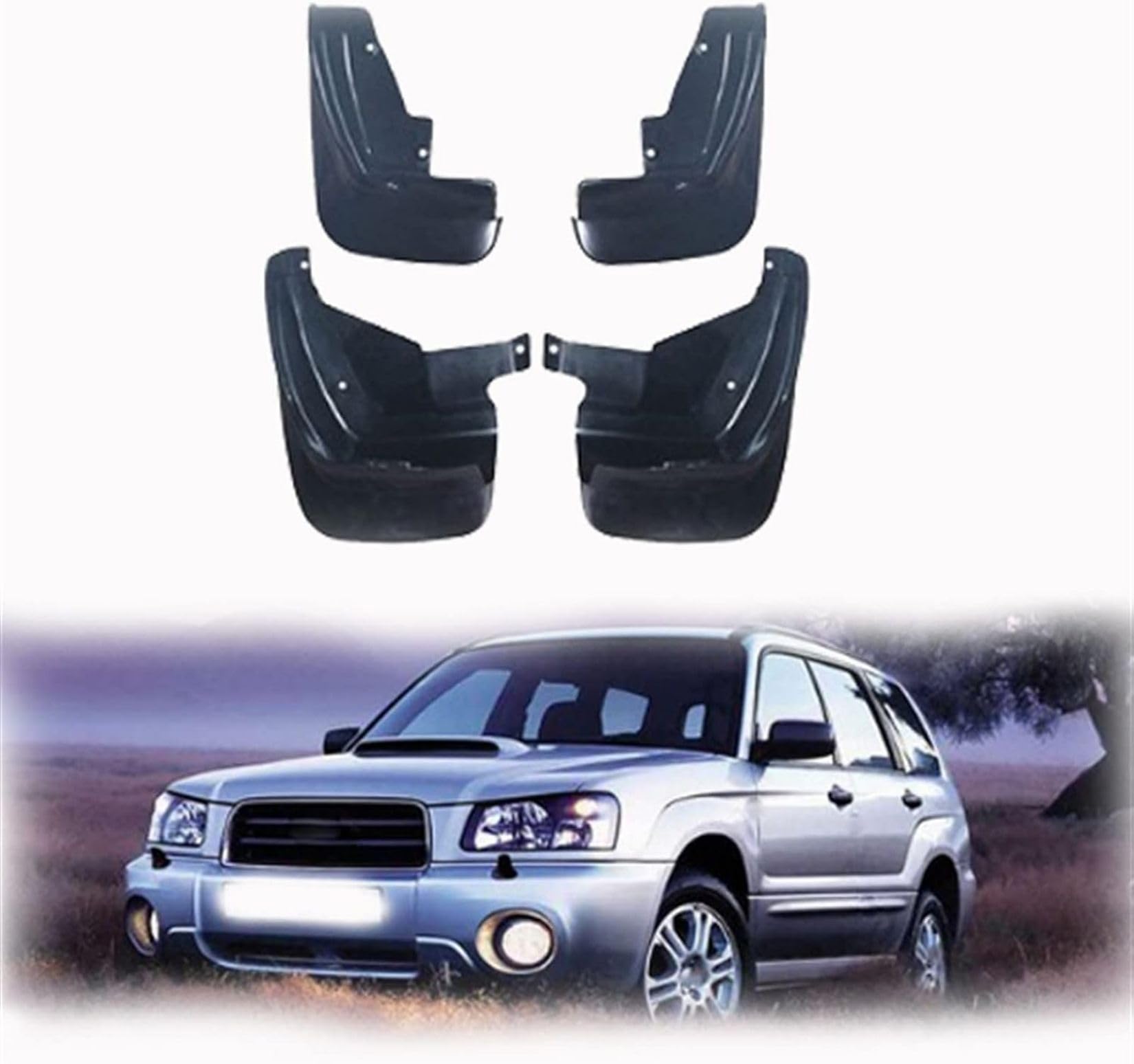 4 PCS Auto Schmutzfänger für Subaru for Forester SG SH SJ SK 2003-2020, Vorne Hinten Spritzklappen Spritzschutz Protection Autoräder, Auto Karosserie-Anbauteile Auto Zubehör,2003-2007 Sg1 von SHENGANG