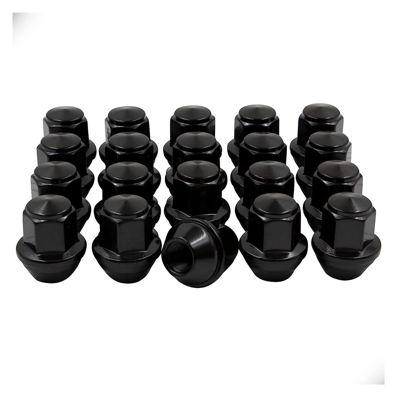 SHENGG 14x1,5 37mm Hohe Radmuttern for OEM Stil Radmuttern 13/16 "Sechskant 21mm(20pcs black) von SHENGG